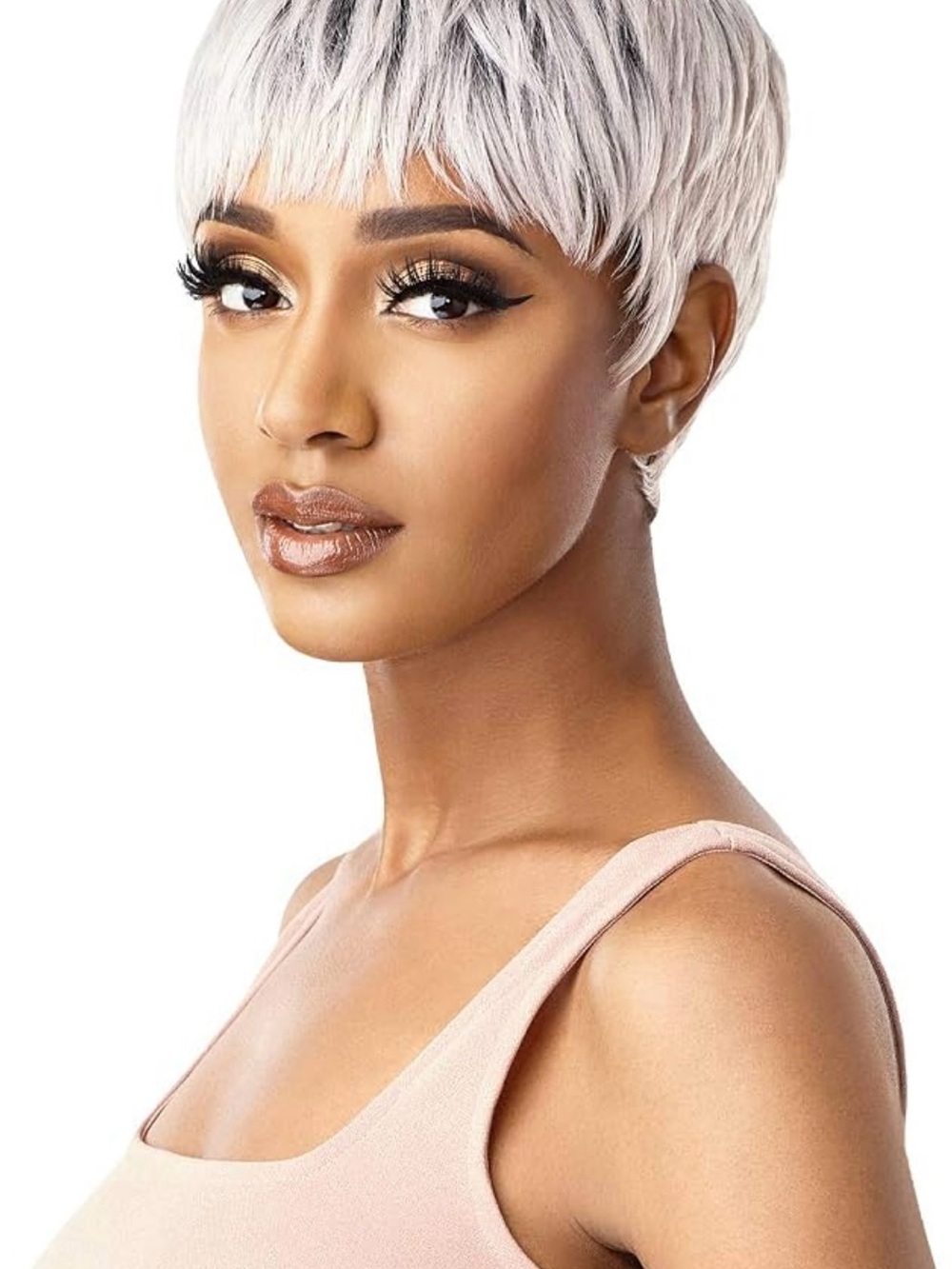 WIGPOP Outre Full Short Pixie Wig Nola (99J) Burgundy